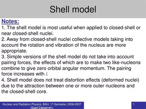 Shell Model Diagram