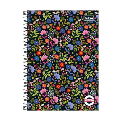 Caderno Capa Dura Espiral Fls Pepper Capa Tilibra