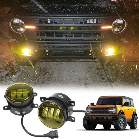 Amazon 2PCS LED Fog Lights For 2021 2022 2023 Ford Bronco