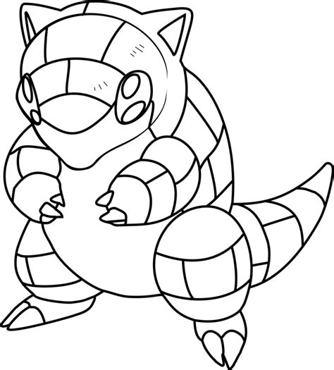 Pokemon Sandshrew Da Colorare Scarica Stampa O Colora Subito Online