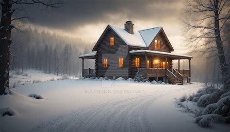 Rustic Home in Winter X by mistere925 on DeviantArt