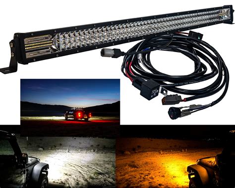 Car Truck Light Bars Inch W Slim Led Light Bar Dual Row Combo