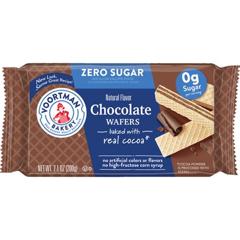 Voortman Bakery Zero Sugar Chocolate Wafers Oz Shop Foodtown