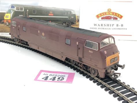 Bachmann OO 32 060 Class 42 Warship D801 Vanguard In BR Maroon