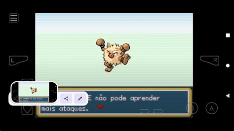 Evolui meu Mankey no Pokémon fire red YouTube