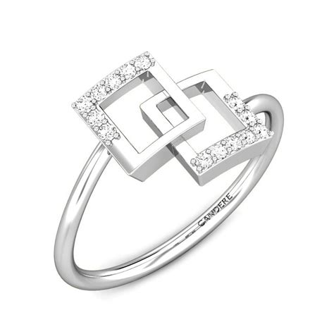 Buy Geometric Ring Designs Online in India | Candere by Kalyan Jewellers