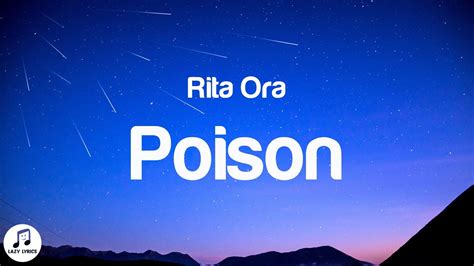 Rita Ora Poison Lyrics I Pick My Poison And Its You Tiktok Youtube