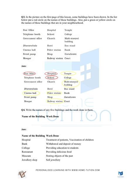 NCERT Solutions For Class 3 EVS Chapter 12 Work We Do