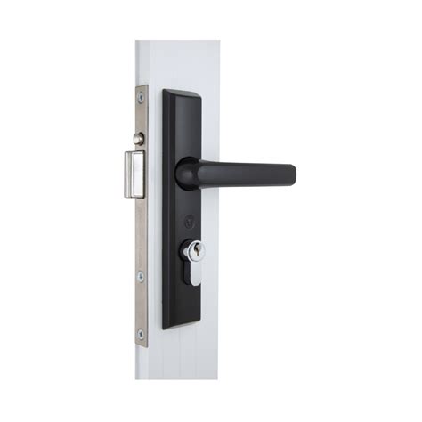 Austral Security Screen Door Lock Elegance Xc Black W Cylinder Alelblk