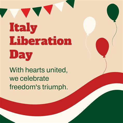 Free Italy Liberation Day Facebook Post Template Edit Online