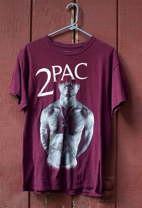 Vintage 90s 2pac Tupac T Shirt Hip Hop T Shirt 2p Gem