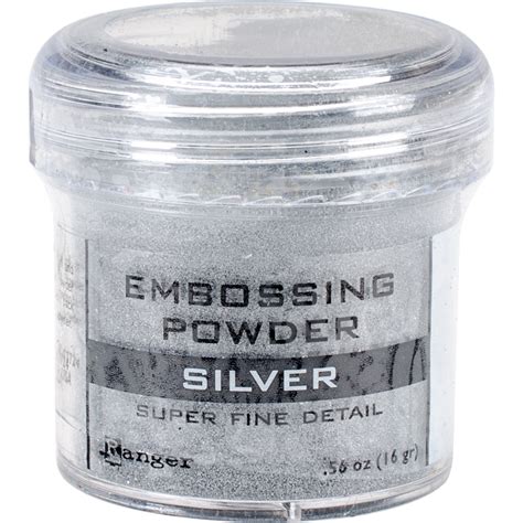 Ranger Embossing Powder Super Fine Silver 789541037415