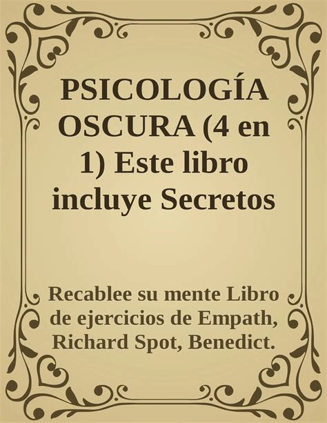 Secretos De La Psicologia Oscura Pdf