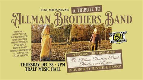 Iconic Albums A Tribute To Allman Brothers Band Buffalo Place