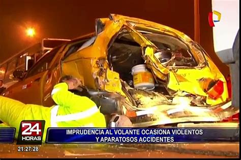 Irresponsabilidad al volante ocasiona aparatosos accidentes Vídeo