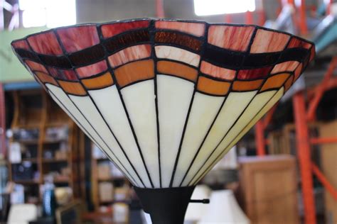 Floor Lamp With Stained Glass Shade