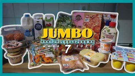 JUMBO BOODSCHAPPEN SHOPLOG MET WEEKMENU WEEK 7 2022 YouTube