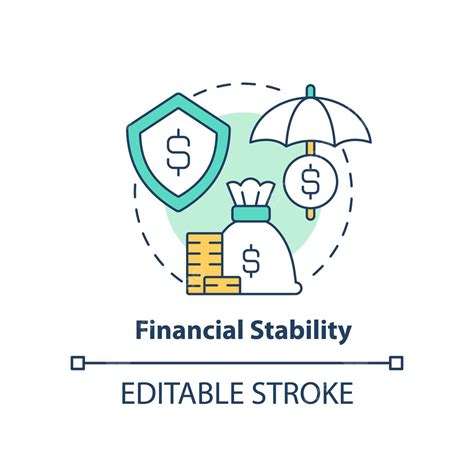 Financial Stability Concept Icon Profit Risk Vector Vector Profit