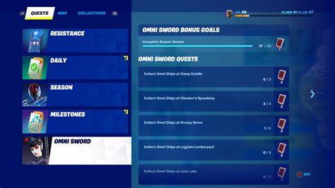 Omni Sword Quest Guide All Omni Chip Locations Fortnite Guide Ign