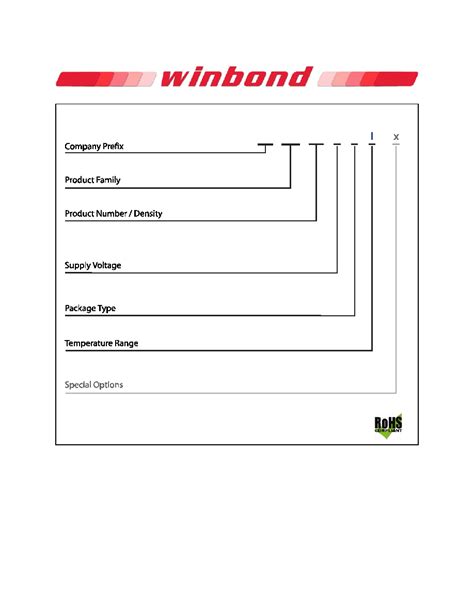 W25Q20BW Datasheet 68 70 Pages WINBOND 1 8V 2M BIT SERIAL FLASH