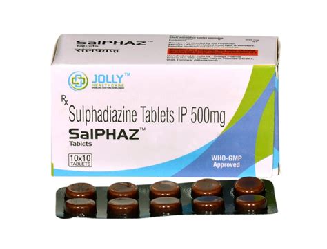 Jolly Healthcare Medicine Grade Sulfadiazine 500mg Tablet For