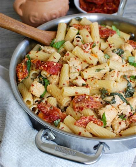 Mozzarella Chicken Pasta With Sun Dried Tomatoes A Cedar Spoon