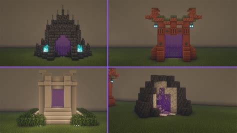 Minecraft Nether Portal Design Tutorial