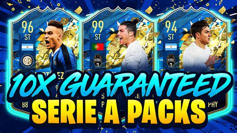 X Guaranteed Serie A Tots Packs Fifa Youtube