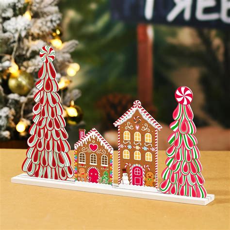 Amazon Suzile Christmas Gingerbread House Table Decorations