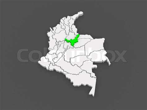 Map of Boyaca. Colombia. | Stock image | Colourbox