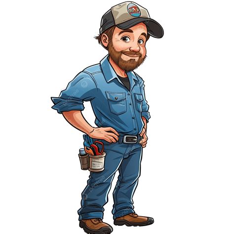 Maintenance Technician Cartoon, Cartoon, Maintenance, Technician PNG