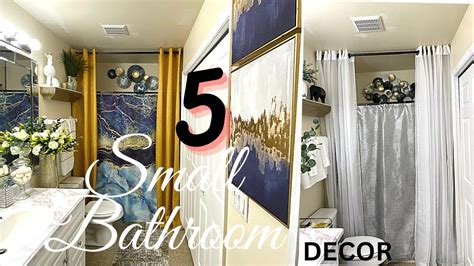 5 BEST RENTER FRIENDLY BATHROOM MAKEOVER SMALL BATHROOM DECOR