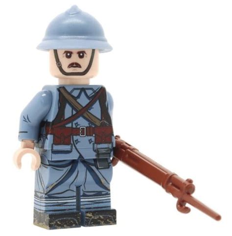 Ww1 French Soldier Mid Late War Minifigure United Bricks Ebay