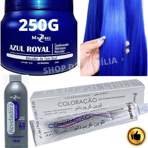 Cabelos Azul Tinta Matizador G Ox Vol Azul Royal