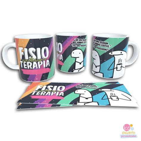 Caneca de Cerâmica Flork Profissões Fisioterapia Elo7