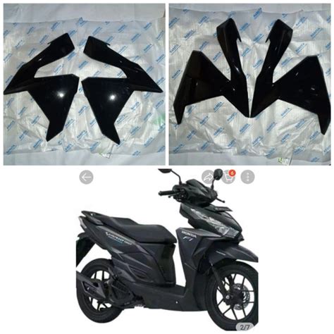 Jual Sayap Legshield Luar Vario Led Hitam Shopee