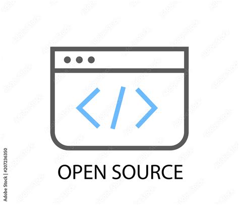 Open Source Icon Stock Vector Adobe Stock