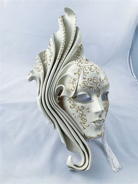 White Venetian Mask