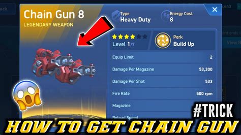 Trick To Get Chain Gun 8 How To Get Chain In Mech Arena Mech