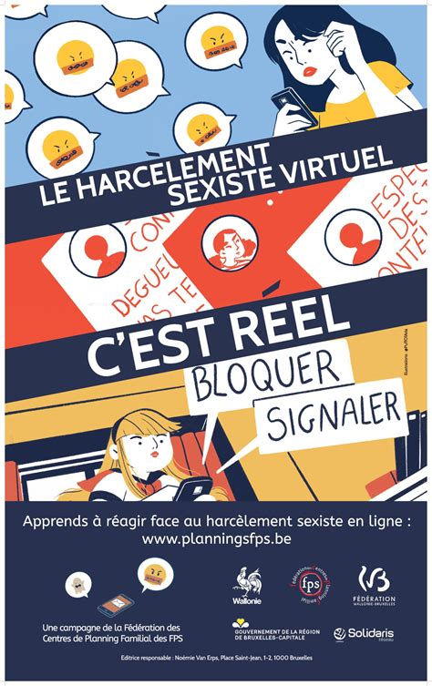 Affiche De La Campagne Le Harc Lement Sexiste Virtuel Cest R El