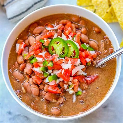 Healthy Slow Cooker Pinto Beans Vegan Blueberry