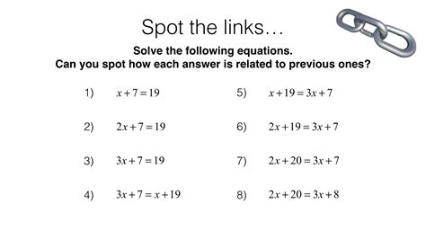 A B Solving Linear Equations In One Unknown Algebraically Where The