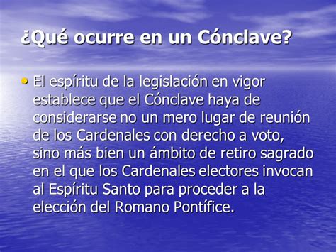 LA ELECCIÓN DE UN NUEVO PONTÍFICE Constitución Apostólica sobre la