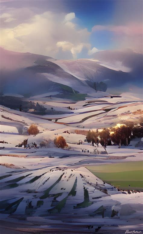 Artstation Snowy Hills