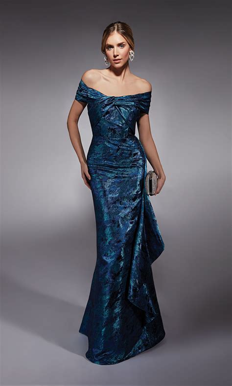 Formal Dress 27737 Long Off The Shoulder Straight Alyce Paris