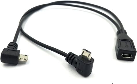 Electop Micro Usb Female To 2 Micro Usb Male Splitter Cable Electronics