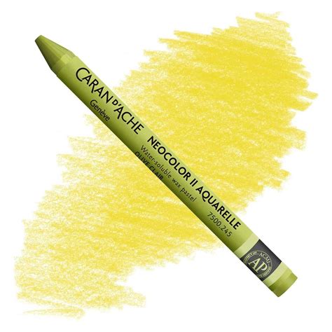 Caran D Ache Neocolor Ii Water Soluble Wax Pastels Light Olive No