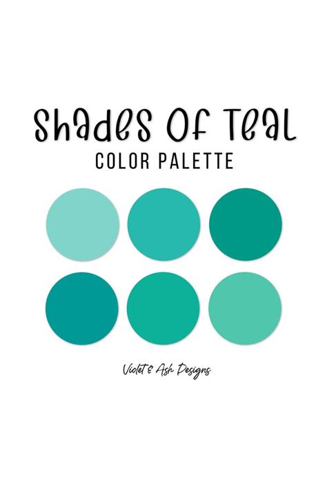 Teal Procreate Palette Color Chart Photoshop Swatches Ipad Procreate