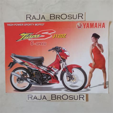 Jual Poster Brosur Katalog Flyer Jadul Lawas Yamaha Tiara S J Z Cbu