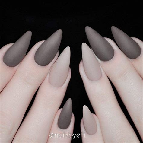 Hot Almond Shaped Nails Colors In Goth Nails Almond Shape